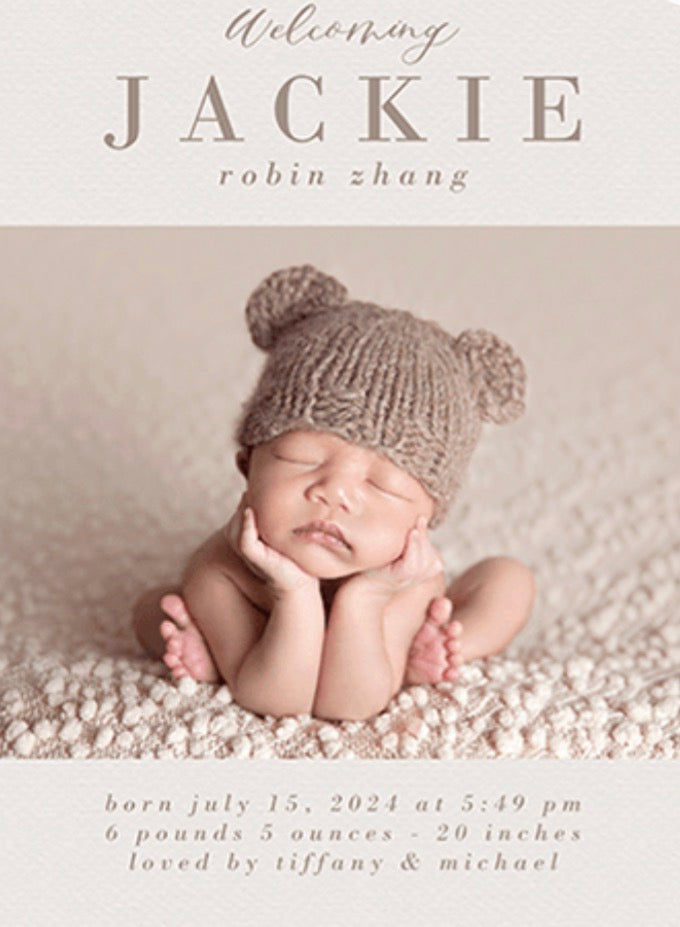 Text and Photo Magnet, 2.5” x 3.5”